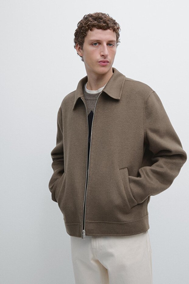 Cepli yün karışımlı ceket - 2