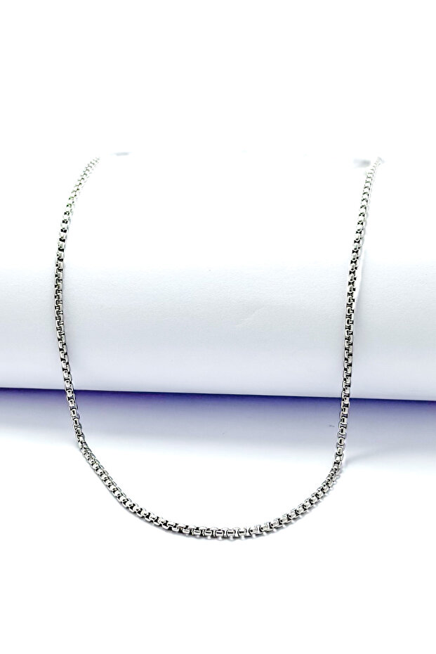Silver Color Thick Jewelry Model 316L 60 cm Stainless Steel Chain