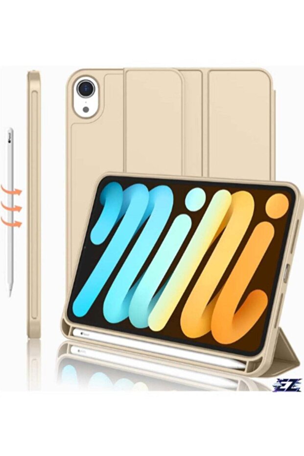 iPad Mini 7 Case 2024 – A17 Pro 8.3-Inch 7th Generation Case with Pencil Holder, Trifold