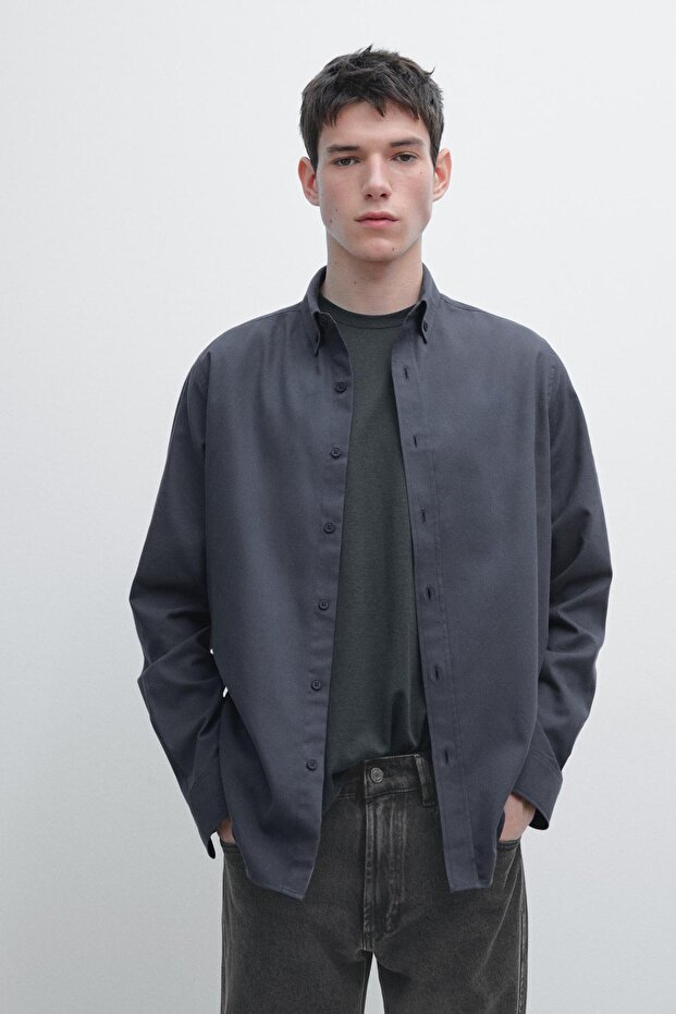 Pamuklu regular fit gömlek - 2