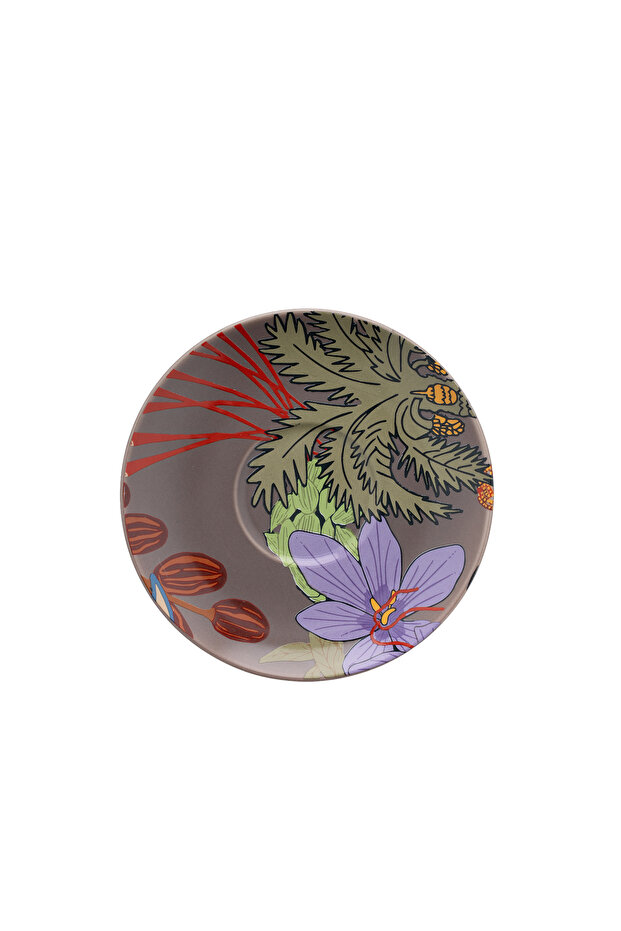 طقم فناجين شاي متعددة الألوان بنقشة التمر من مالاث - 3