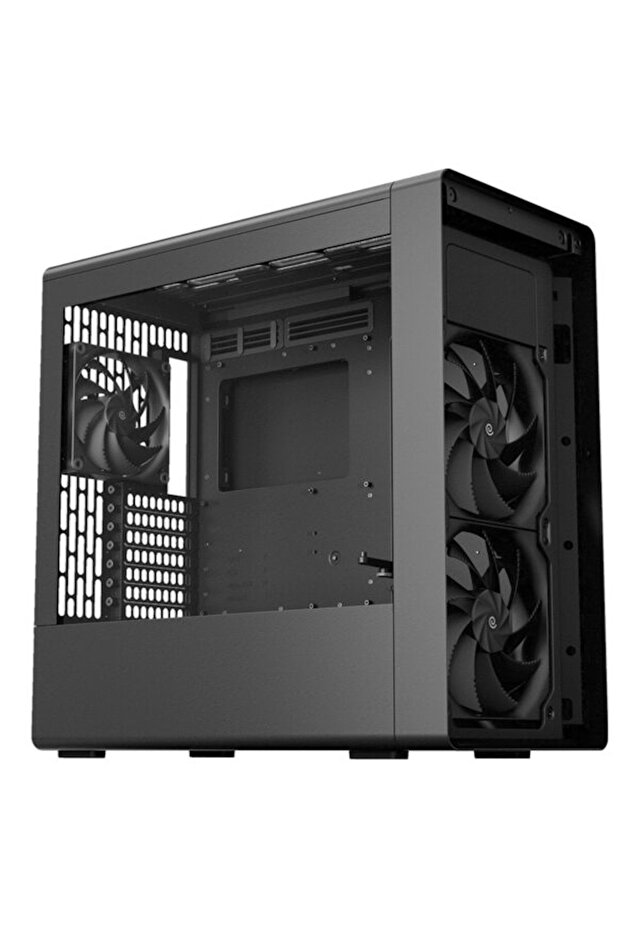 BF 360 Flow Black 2x180mm 1x140mm Fan Temperli Cam USB 3.2 Mid Tower ATX Gaming Kasa - 7