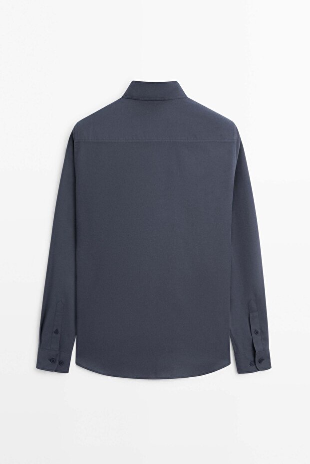 Pamuklu regular fit gömlek - 8