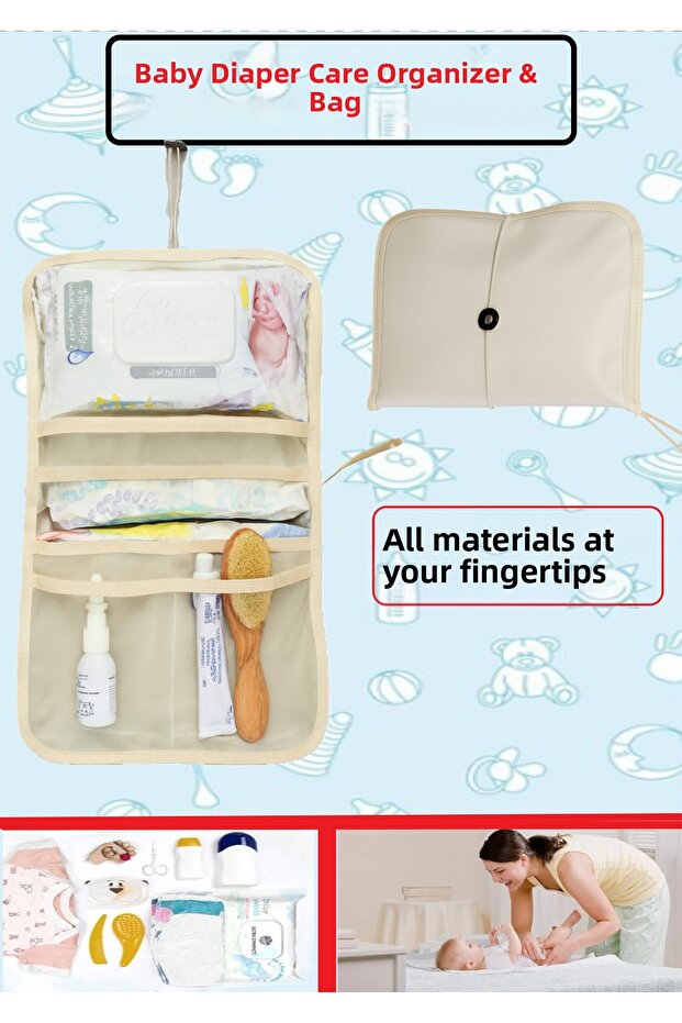 Baby Diaper Changing Bag, Mother Baby Bag, Newborn Diaper Changing Organizer, Baby Diaper Changing