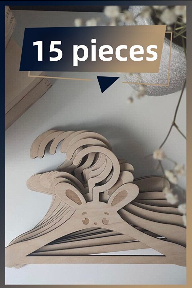 Adorable Mdf Kids Hanger 15-Pack, Beautiful Organization Solution