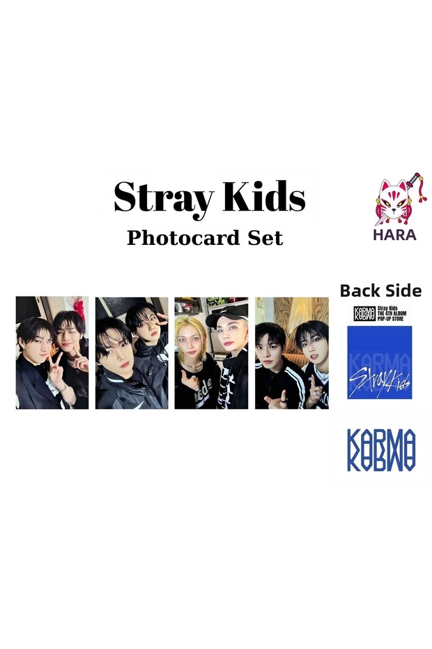 Stray Kids Karma Album Soundwave Pop-Up 2Nd Ld Photocard Set (4Pcs) Fanmade