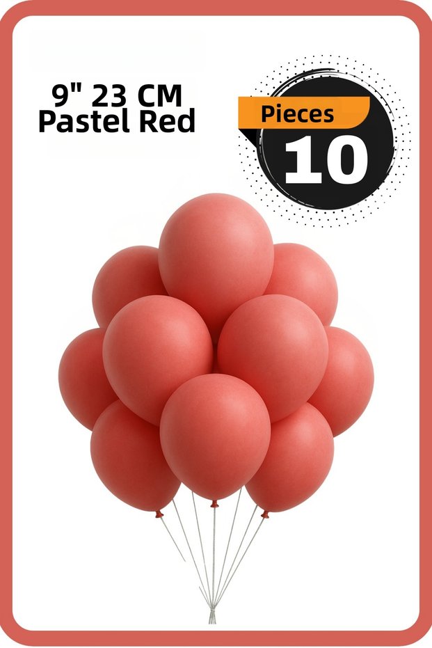 Pastel Balloons 9 Inch 23 cm Helium Compatible 10 Pieces Birthday Celebration Party Decoration Material