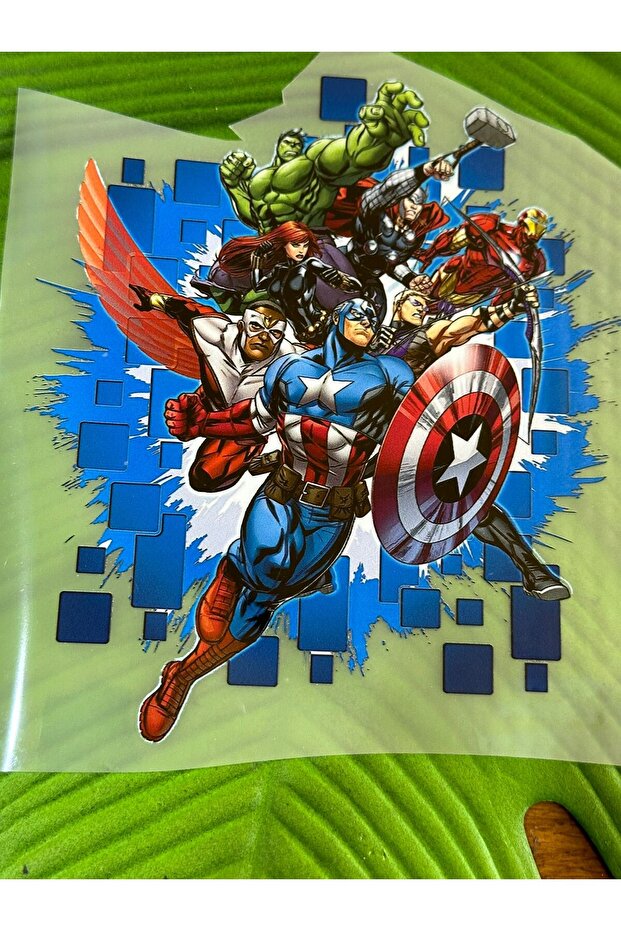 16X13 CM IRON-ON SUPERHERO TRANSFER PRINT BAG