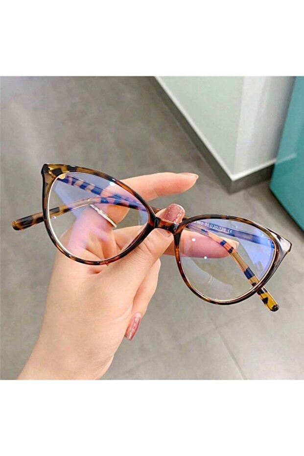 نظارات عين القطة المقاومة للضوء الأزرق، متوافقة بصريًا مع أجهزة الكمبيوتر والتلفزيون، للاستخدام اليومي - 1