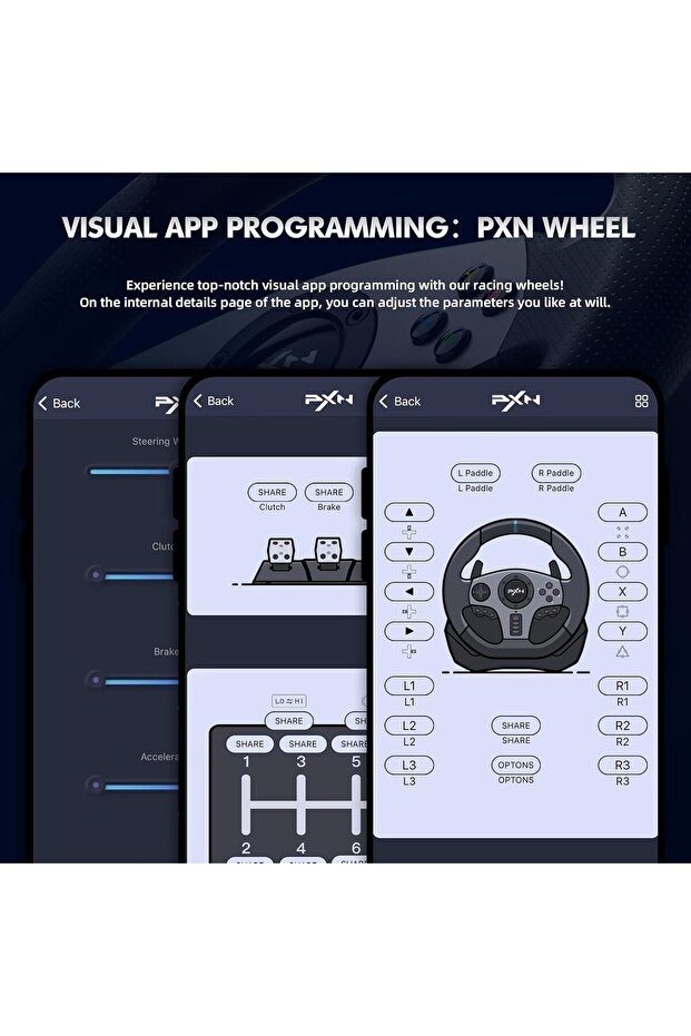 عجلة قيادة V9 Racing مزودة بتقنية التغذية الراجعة للقوة - 7