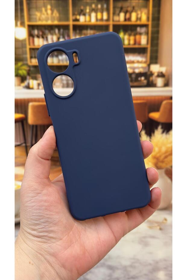 Vivo Y16 Compatible Silicone Shock-Absorbing Classic Protective Rubber Case
