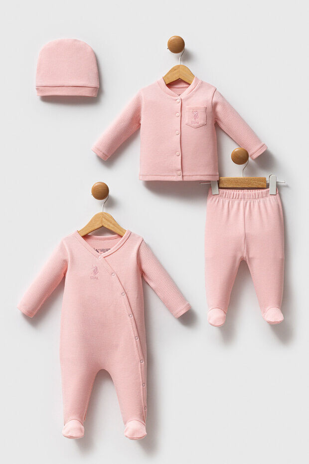 U.S. Polo Assn Baby Girl Pink Set