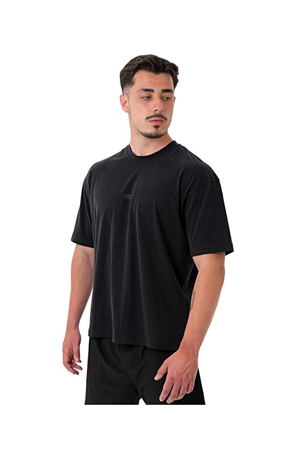 Basic Oversize T-Shirt Siyah - 1
