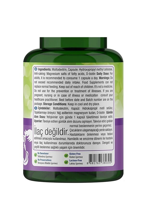 Biotin 2500 Mcg 60 Kapsül - 6