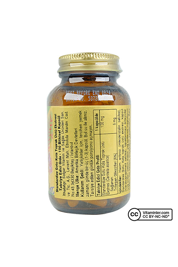 Gotu Kola Aerial Extract 100 Kapsül - 2