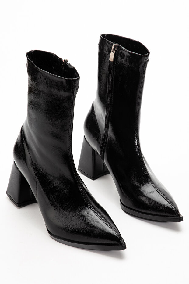 Pointed Toe Stretch Boots - 1