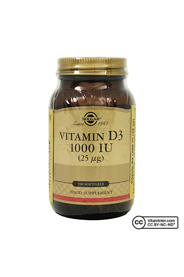 Vitamin D3 1000 IU 100 Kapsül - 1