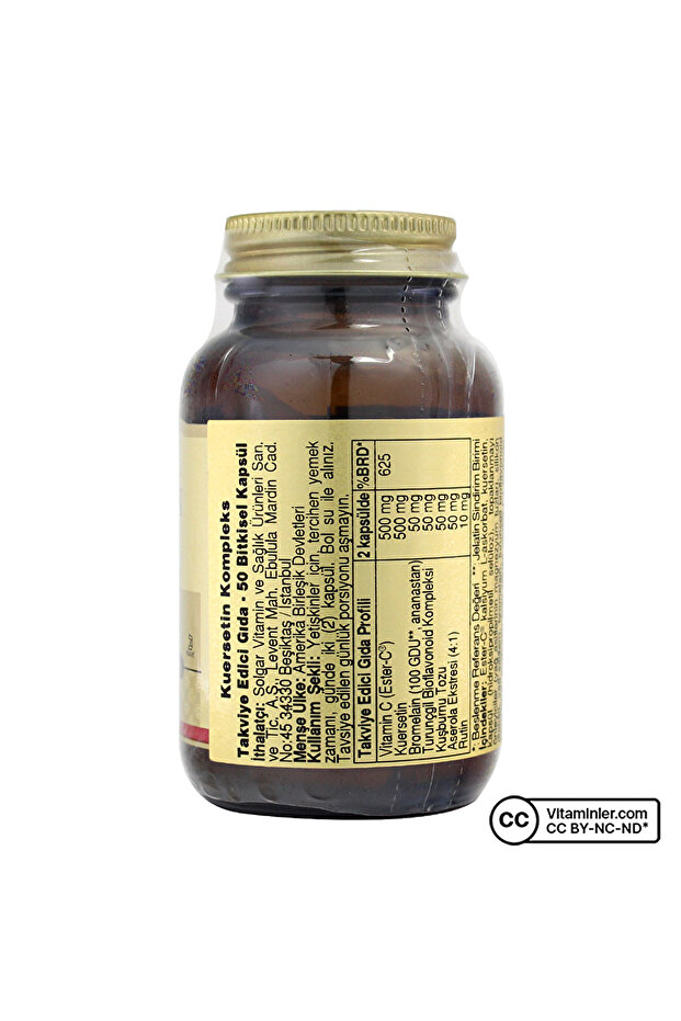 Quercetin Complex with Ester C Plus 50 Kapsül - 2
