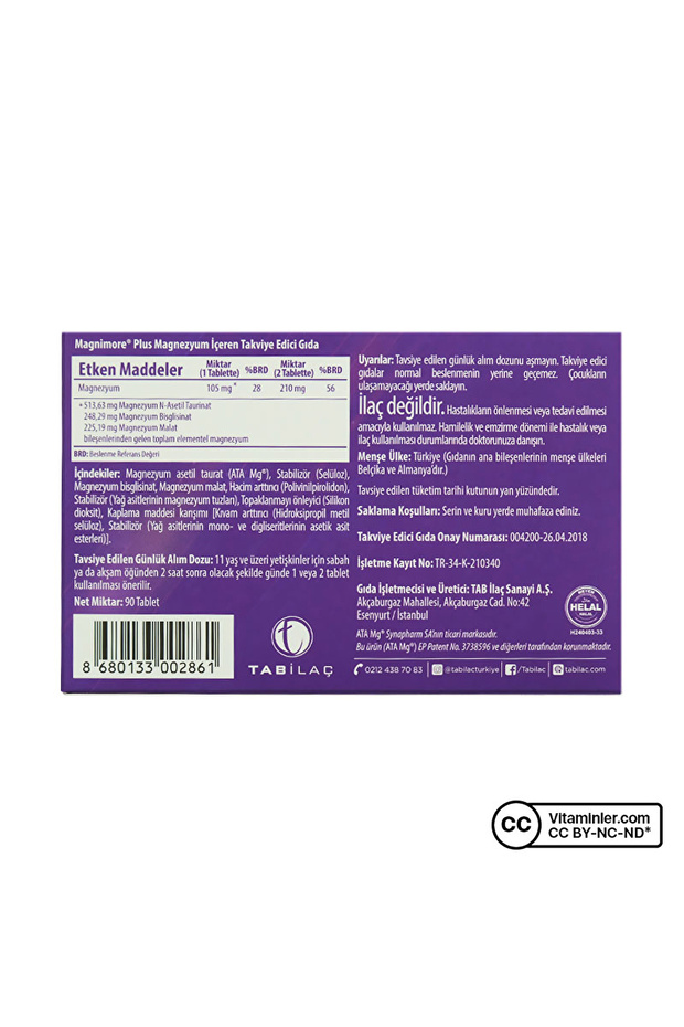 Magnimore Magnezyum Plus 90 Tablet - 3