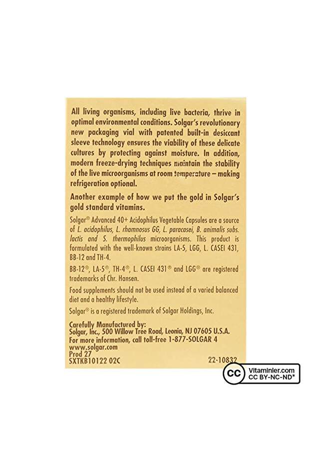 Advanced 40+ Acidophilus 60 Kapsül - 4