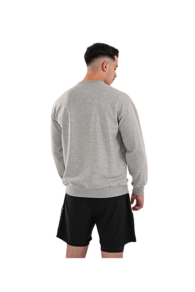 Basic Sweatshirt Gri Melanj - 2