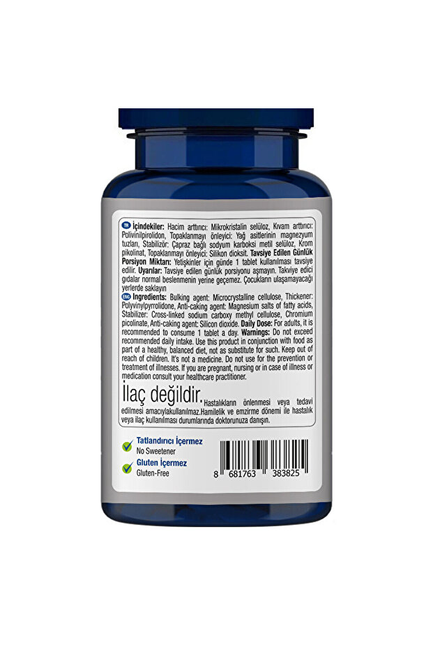 Krom Pikolinat 200 Mcg 90 Tablet - 4