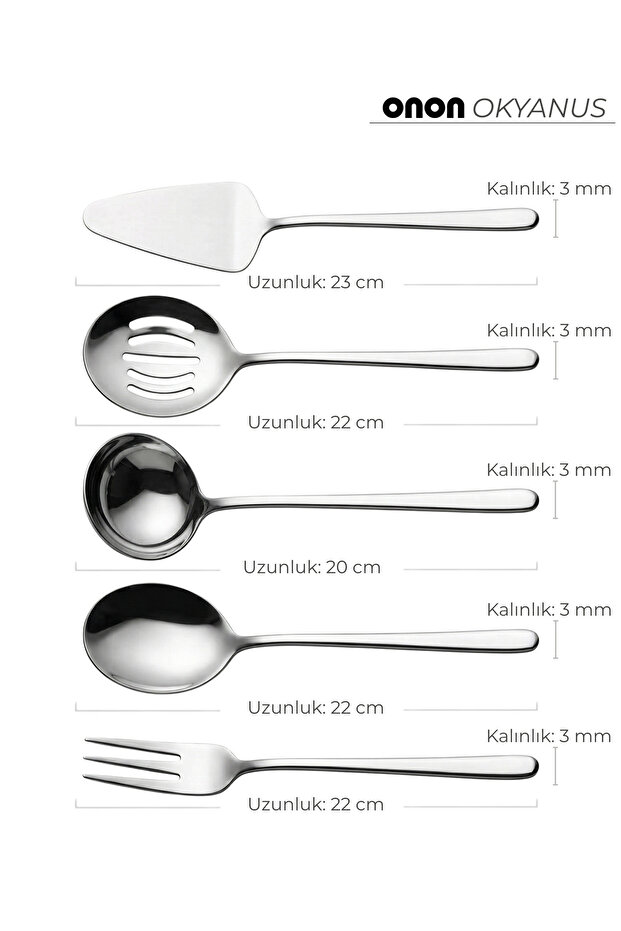 Okyanus 5 Parça Servis Takımı - 2