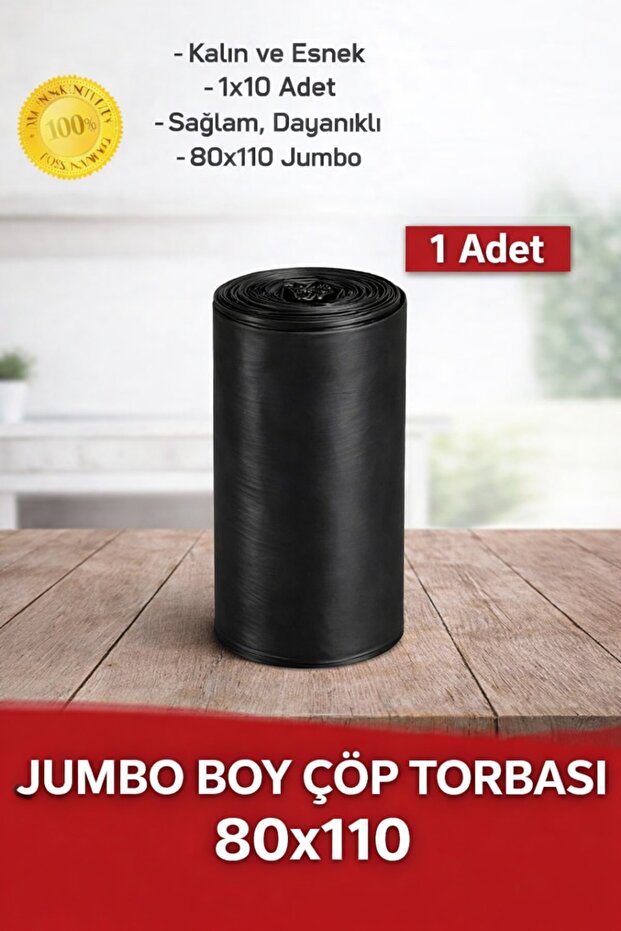 Industrial Garbage Bag 80*110 300 Grams 90 Liters 10 Pieces