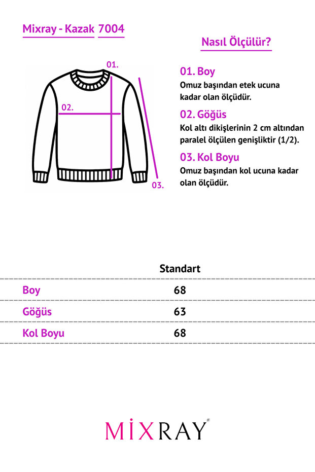 7004 Kadın Düğmeli Basic Triko Kazak Siyah - 2
