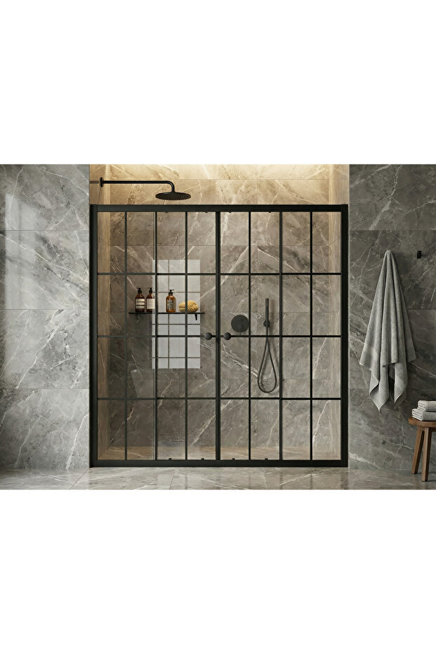 Duşakabin Ön Cephe Siyah Çizgi - 5