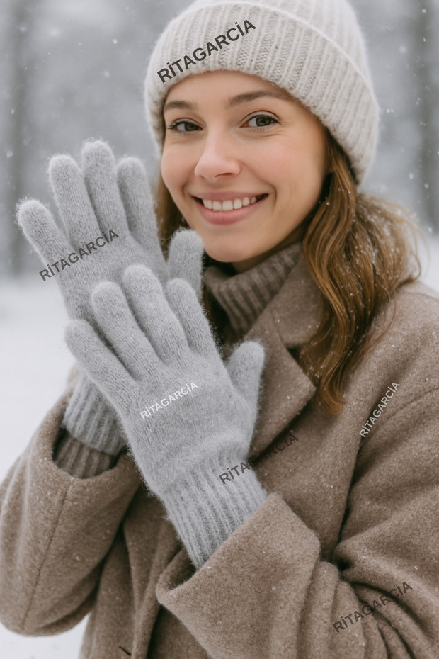 Peluş Uzun Eldiven - 4