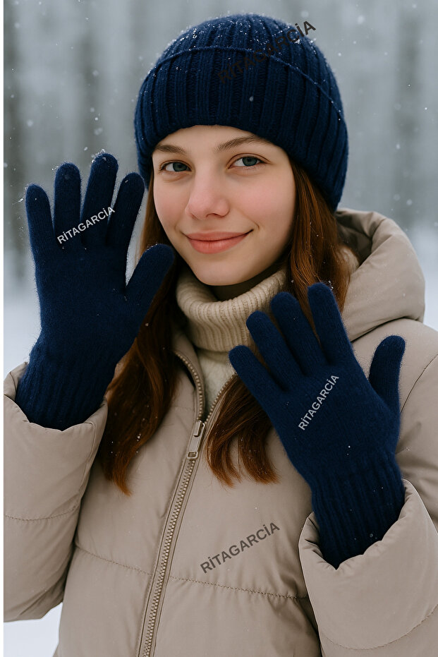 Peluş Uzun Eldiven - 4