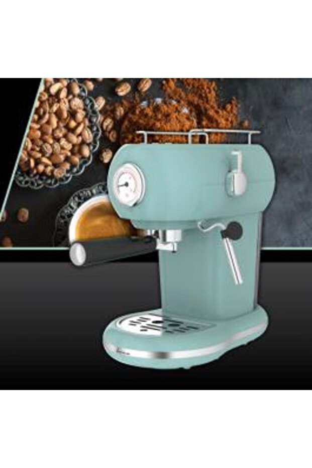 MANUAL ESPRESSO MADE IN FRANCE FEM-D15RGR, 1100 W, 1.2 L TANK, 15 BAR GREEN - 3