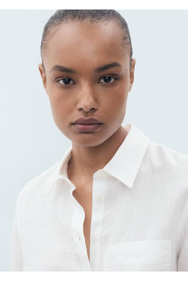 Cepli keten gömlek - 7