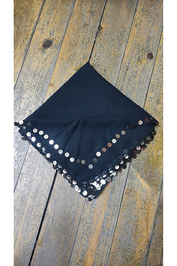 Pamuklu Metal Pullu Yazma - 1