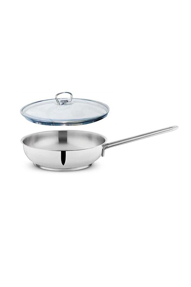 Schafer Held Steel Pan 28 cm with Glass Lid