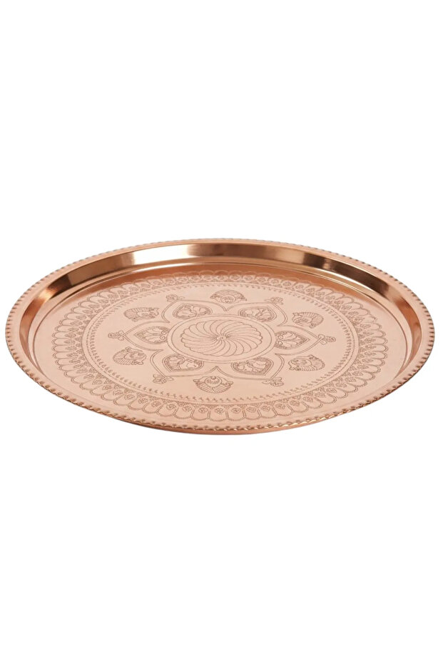 Copper Basin with Embroidery 50 cm