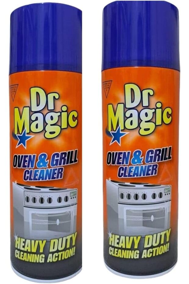 2 Pack Dr Magic Oven & Grill Cleaner Heavy Duty Cleaning Action 390ml