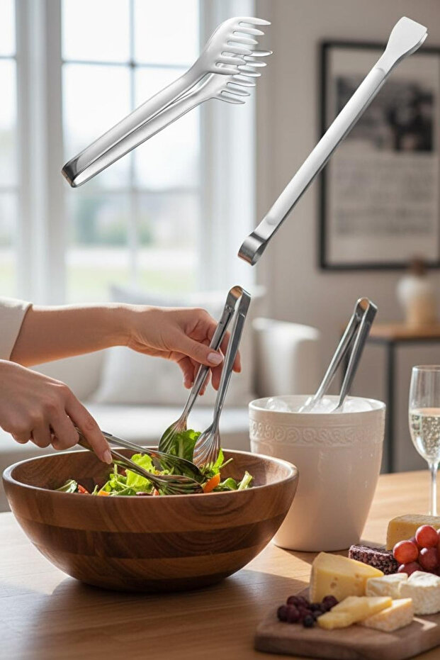 Lale 3 Parça Servis Maşa Seti - 1