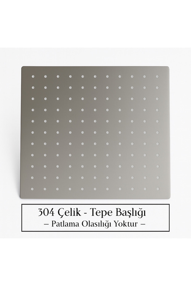 Robot Duş Seti Premium (Çelik Kare Tepe 20x20) - 3