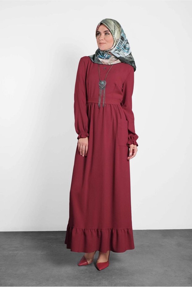 Belted Flawed Dress 40178