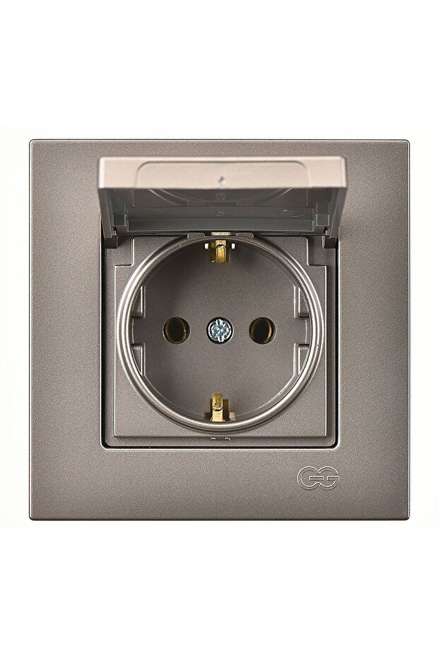 Günsan Eqona Mocha Covered Grounded Socket
