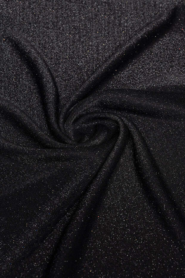 Brayt Glitter Black Knitted Fabric