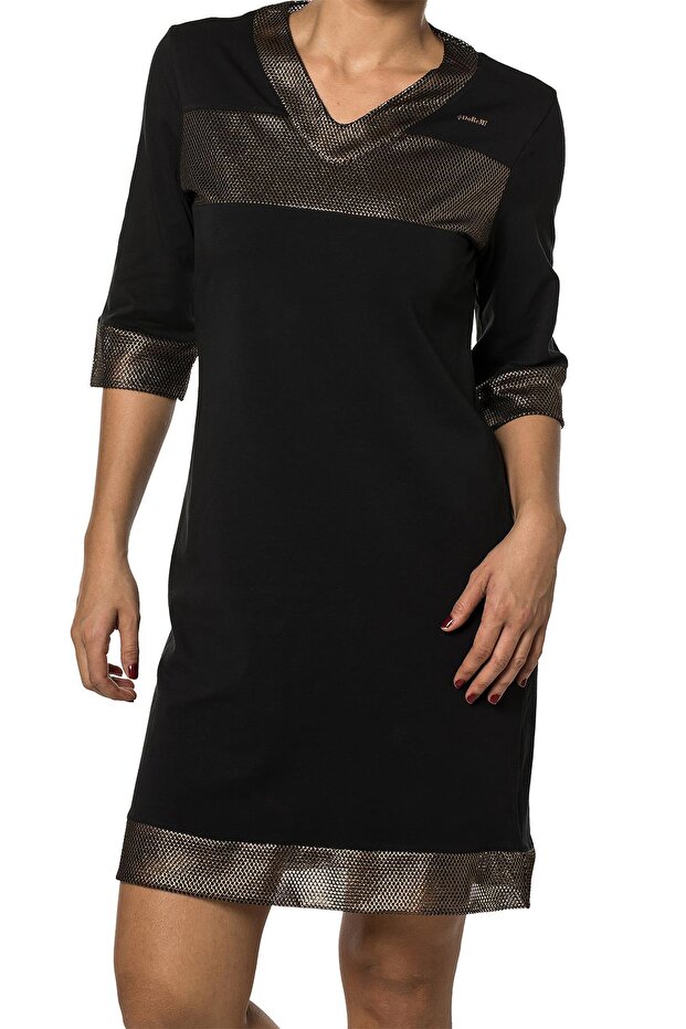 Black Gold Penye Gecelik - 1