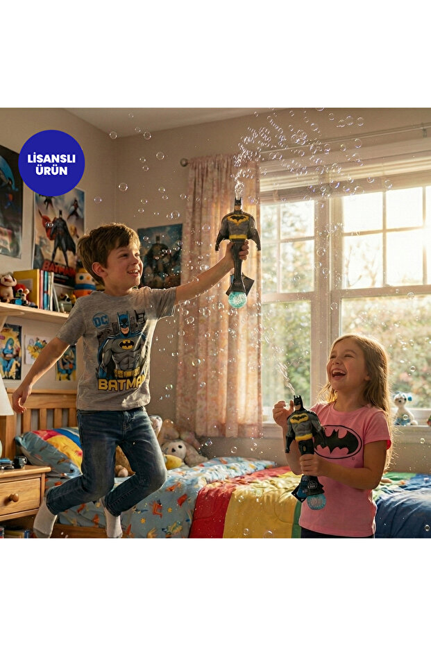 DC Comics Batman Light-Up Bubble Wand - 9