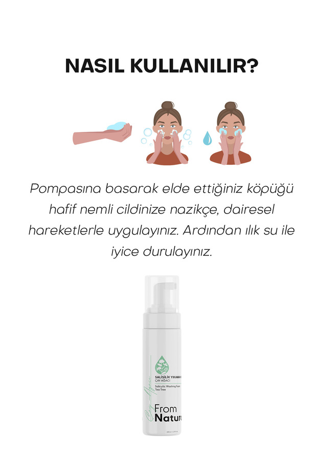 Çay Ağacı Ve Salisilik Asit Yıkama Köpüğü 200 ml - 4