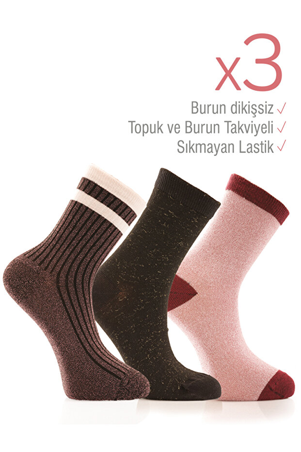 3lü Simli Çorap - 2