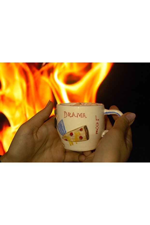 Popcorn Seramik Kupa - 4