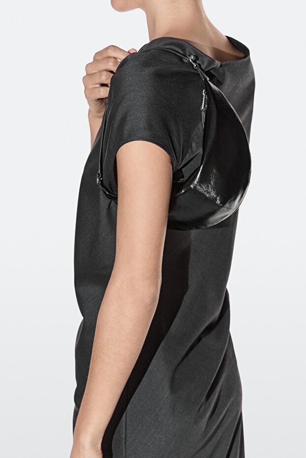 Mini napa deri çanta - 4