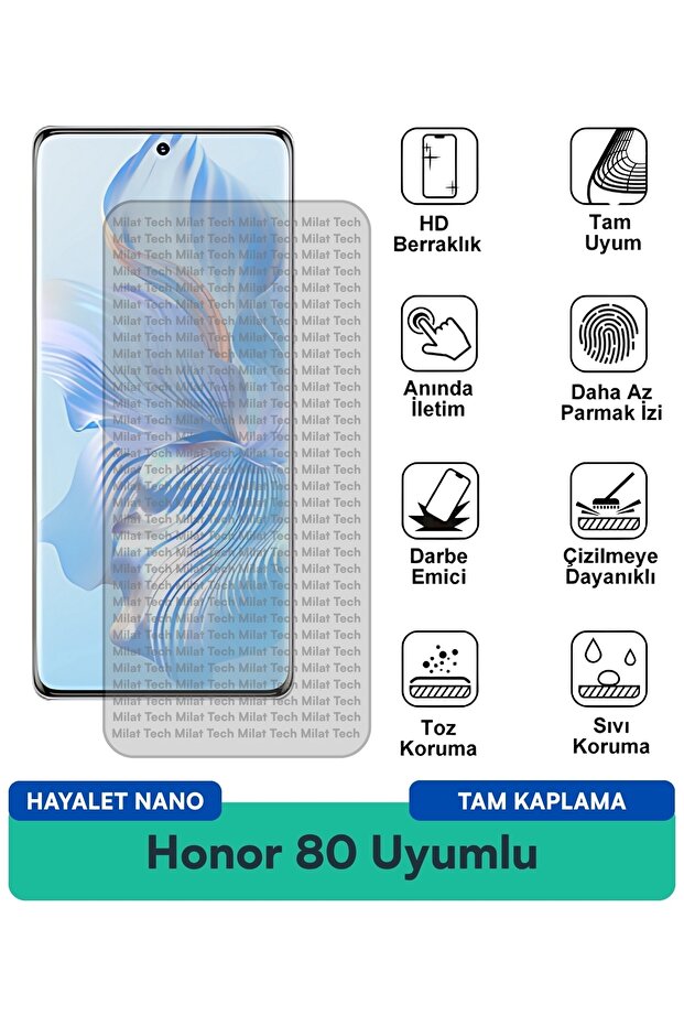 فيلم حماية الشاشة Honor 80 Ghost Nano مقاوم للخدوش والصدمات